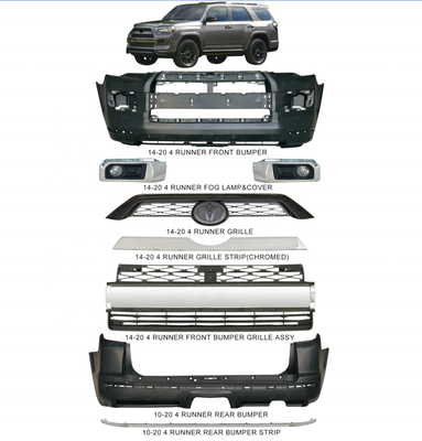 Toyota 4 ABS Front And Rear Bumper de plastique d'accessoires de modification de voiture de coureur