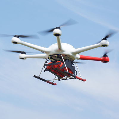 Lutte contre l'incendie grosse porteuse d'UAV de fibre de carbone de 160MP 30KG 10m/S