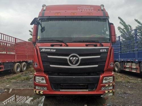 Vitesse 2016 utilisée du camion de remorque de boîte de cargaison de Cummins 350HP Foton 12